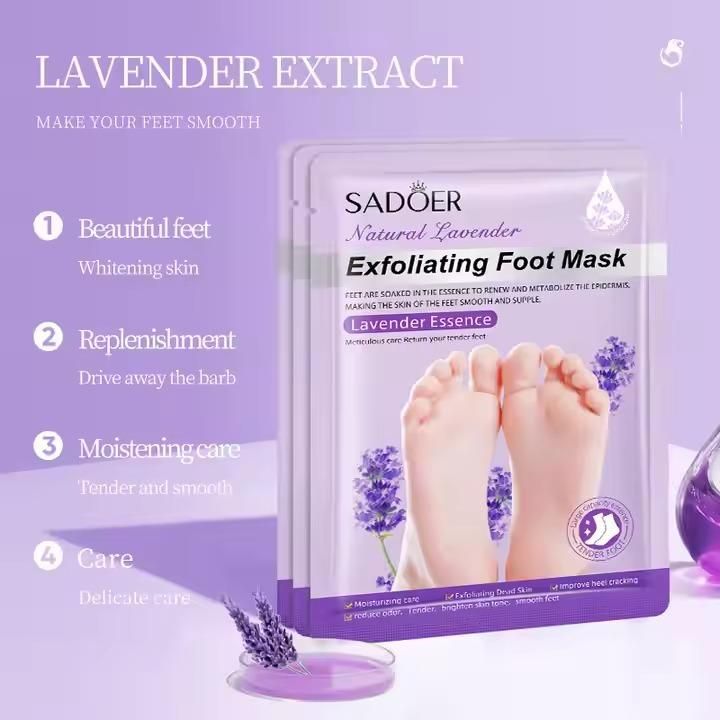 Lavender Exfoliating Foot Mask – Remove Dead Skin, Smooth & Moisturize Feet Customer Reviews