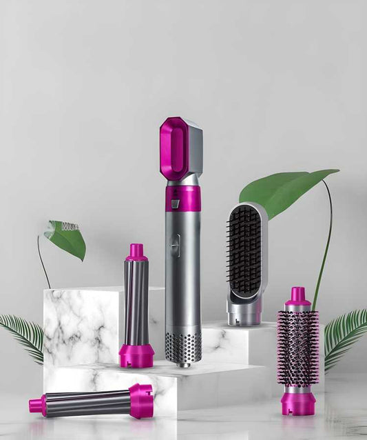 6-in-1 One Step Hair Dryer & Styler Volumizer | Hot Air Brush with Multiple Attachments