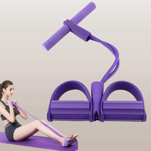 4-in-1 Tummy Trimmer Resistance Band Pedal Puller for Home Workout