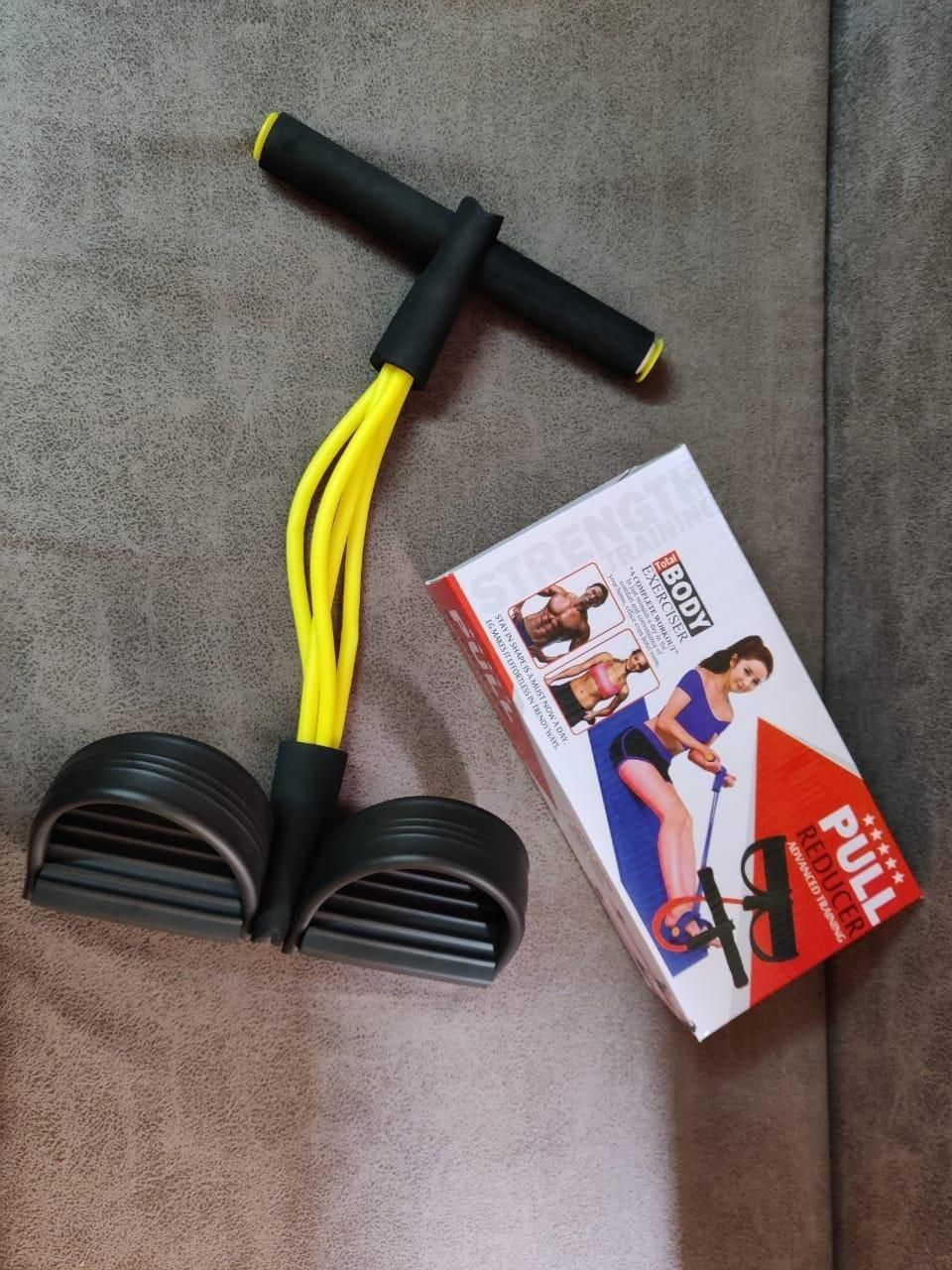 4-in-1 Tummy Trimmer Resistance Band Pedal Puller for Home Workout