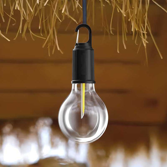 Decorative Hanging Bulb Tent Lamp with 3 Lighting Modes – Portable Camping Light (Pack of 1)