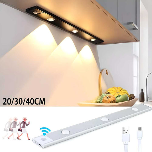 LED PIR Motion Sensor Cabinet Light | USB Rechargeable | Smart Lighting for Home